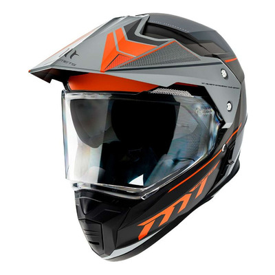 Casque Trail MT Helmets Synchrony Duosport SV Patrol orange mat