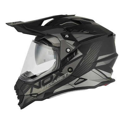 Casque trail Nox N312 Track noir mat/argent