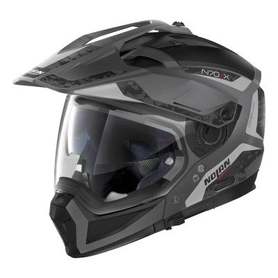 Casque trail transformable Nolan N70-2 X Torpedo N-Com gris/noir mat