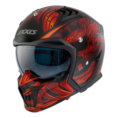 Casque transformable Axxis Hunter SV Oni noir/rouge mat