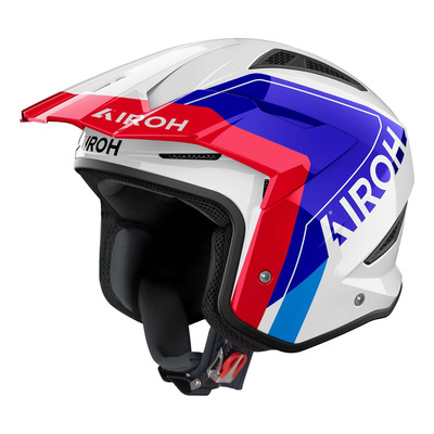 Casque trial Airoh TRR II Hunt blue/red gloss
