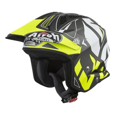 Casque trial Airoh TRR S Convert jaune mat