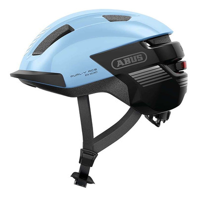 Casque Urbain Abus Purl-Y Ace éclairage intégré bleu glacier