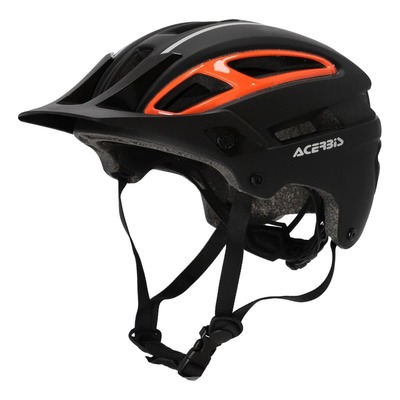 Casque vélo Acerbis Doublep noir mat/orange brillant
