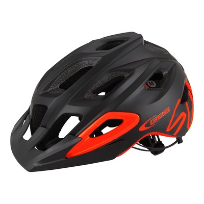 Casque vélo VTT/Enduro Ges Summit noir/orange (taille 55-61)