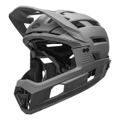 Casque VTT Hybride Bell Super Air R Spherical MIPS gris