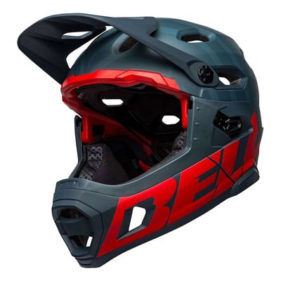 Casque VTT Hybride Bell Super DH Spherical MIPS bleu/rouge