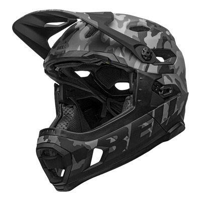 Casque VTT Hybride Bell Super DH Spherical MIPS camouflage noir