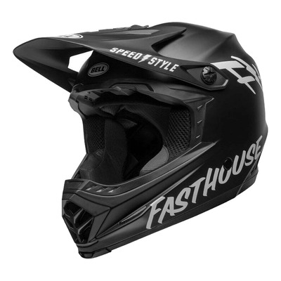 Casque VTT intégral Bell Full-9 Fusion MIPS Fasthouse noir/blanc