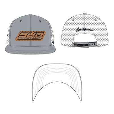 Casquette Bud Racing Trainning Camp cuir gris