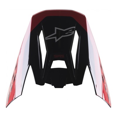 Casquette casque cross Alpinestars S-M5 Beam noir/rouge brillant