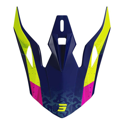 Casquette casque enfant Shot Pulse Airfit Kid blue/neon yellow/pink glossy