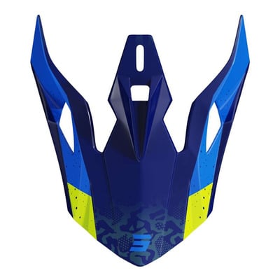 Casquette casque Shot Pulse Airfit blue/neon yellow glossy