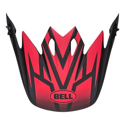 Casquette de casque Bell MX-9 Mips Disrupt noir mat/rouge