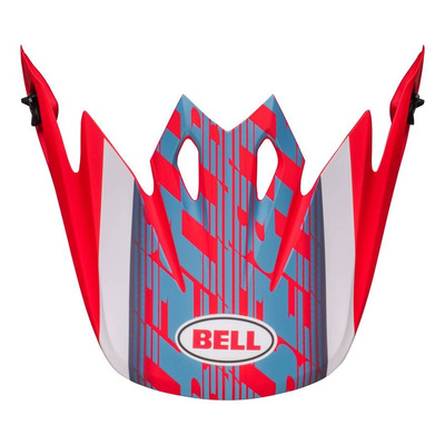 Casquette de casque Bell MX-9 Mips Offset bleu mat/rouge