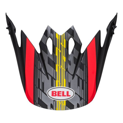 Casquette de casque Bell MX-9 Mips Offset noir mat/rouge