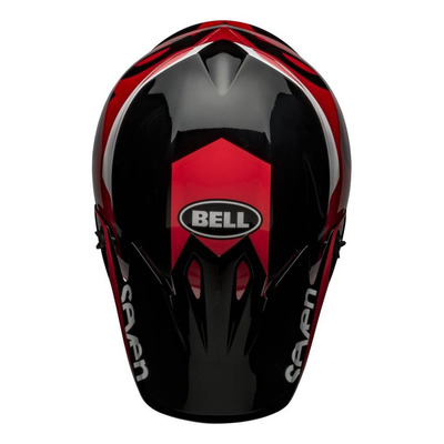 Casquette de casque Bell MX-9 Seven noir/rouge