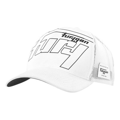 Casquette Furygan Trucker Rage blanc/noir