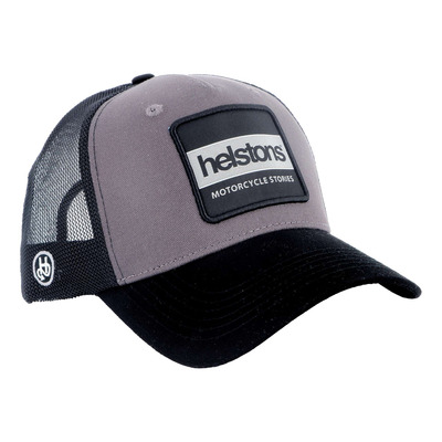 Casquette Helstons Cap Patch noir/gris/noir