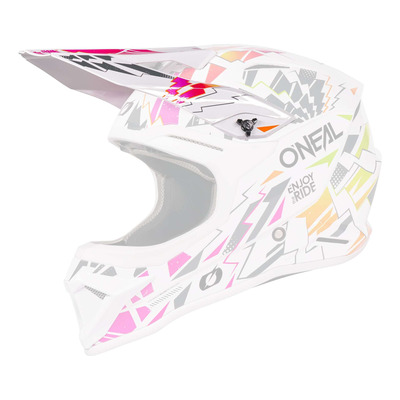Casquette pour casque cross enfant O’Neal 1SRS Youth Stixx white/multi