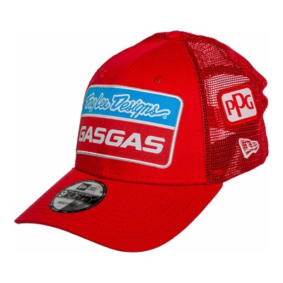 Casquette Snapback Curved Troy Lee Designs Gas Gas rouge