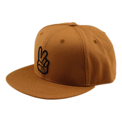 Casquette Troy Lee Designs Flat Bill Peace sienna