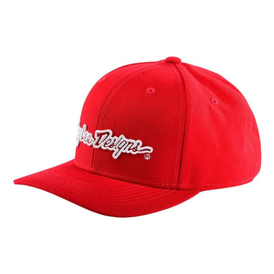 Casquette Troy Lee Designs Signature red/white