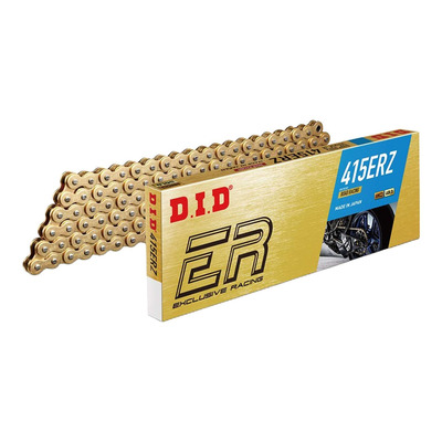 Chaîne de transmission DID 415ERZ 126 maillons or avec attache à riveter