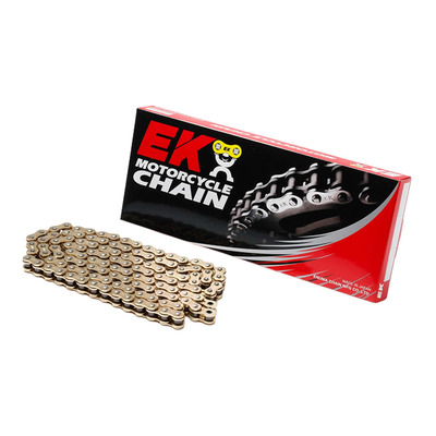 Chaîne de transmission EK Chain 415RR 142 maillons or avec fermeture à clip
