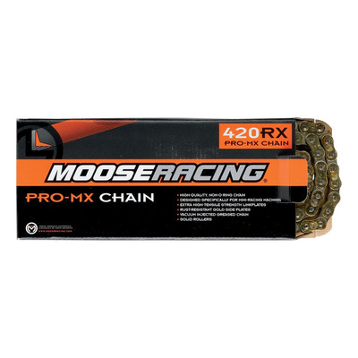 Chaîne de transmission Moose Racing Pro MX 420 RXP 120 maillons Or