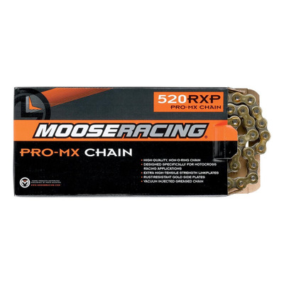 Chaîne de transmission Moose Racing Pro MX 520 RXP 116 maillons Or