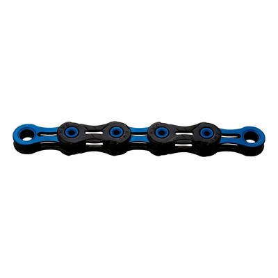 Chaîne vélo 10v KMC DLC10 116 maillons noir/bleu