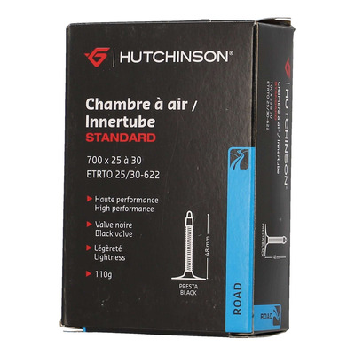 Chambre à air Hutchinson Standard 700Cx25/30 Presta 48mm (noir)