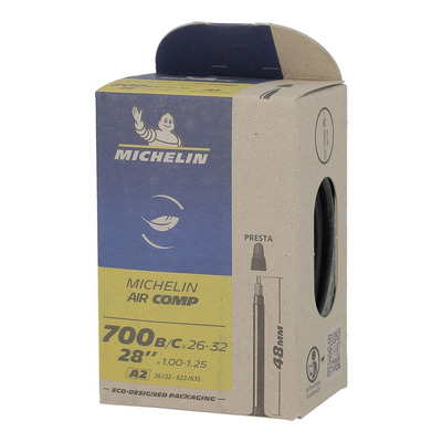 Chambre à air Michelin Aircomp A2 Ultra Light 700B/Cx26/32 Presta 48mm