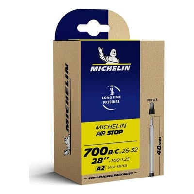 Chambre à Air vélo Michelin Air Stop A2 700 x 25/32C Presta 40mm