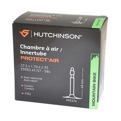 Chambre à air VTT Hutchinson Protect'air 27.5x1.70-2.35 valve Presta (48 mm) avec liquide anti-creva