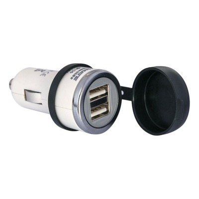 Chargeur USB double pour allume-cigare Tecmate O106.