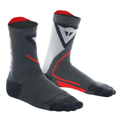 Chaussettes Dainese Thermo Mid gris/rouge