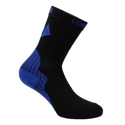 Chaussettes de compression hautes Sixs Active noir/bleu