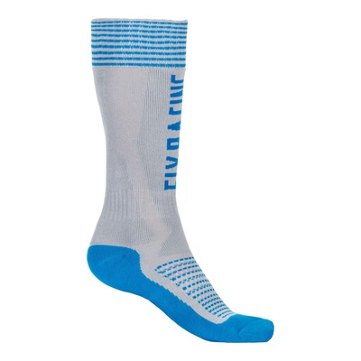 Chaussettes Fly Racing MX Pro Thick gris/bleu
