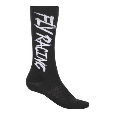Chaussettes Fly Racing MX Pro Thin noir/blanc