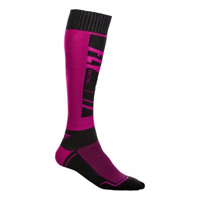 Chaussettes Fly Racing MX Socks Thick bleu/poupre
