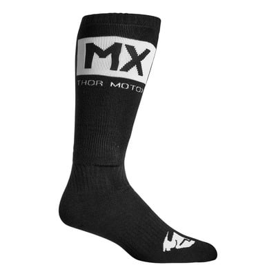 Chaussettes Thor MX Solid Socks noir/blanc
