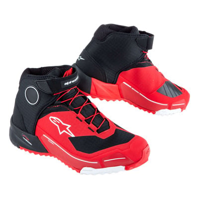 Chaussures moto Alpinestars CR-X Drystar® rouge/noir