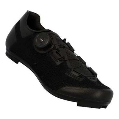 Chaussures vélo de route FLR Pro F11 Knit serrage molette noires