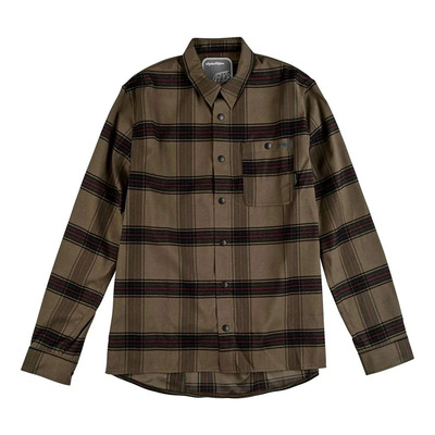 Chemises Troy Lee Designs Grind Flannel YG Plaid dark pine