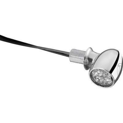 Clignotant LED Kellermann Atto chromé avec feu stop et feu arrière intégrés