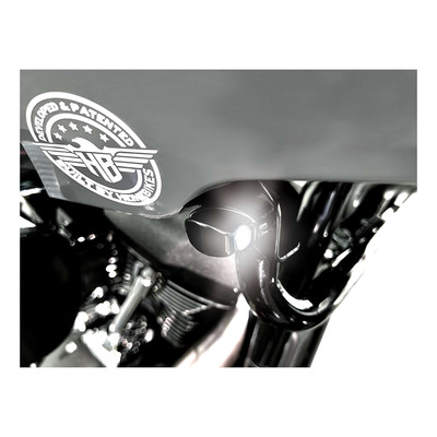 Clignotants/feux de position Heinz Bikes Nano Blinker Harley 1923 Softail Low Rider 22-23 noir