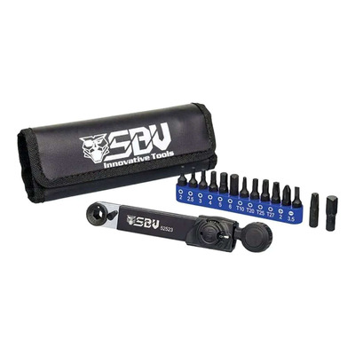 Cliquet dynamométrique 1/4? et embouts SBV 15 pièces
