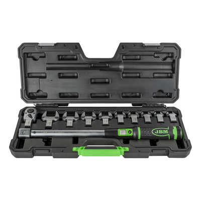 Coffret clé dynamométrique 1/2" JBM 40–200 nm et têtes interchangeables